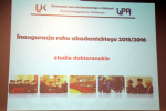 1) Inauguracja roku akademickiego 2015/16 na studiach doktoranckich na WPiA